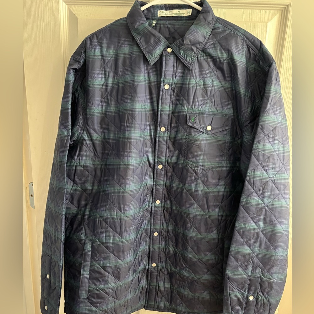 Criquet Plaid Quilted Shacket XL